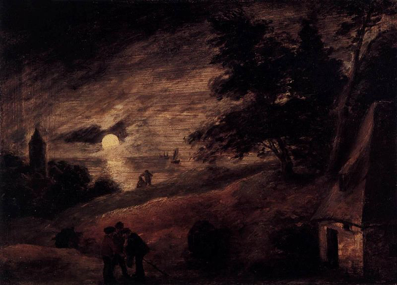 Dune Landscape by Moonlight